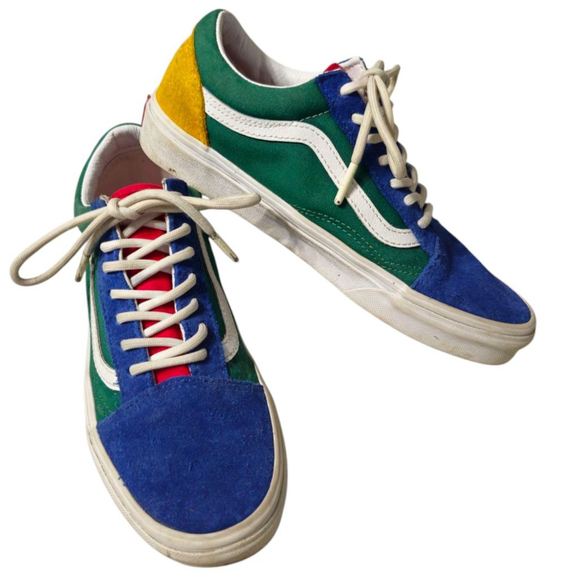 Vans Other - Vans Old Skool Yacht Club Green Blue Suede Sneakers Men 6, Women 7.5